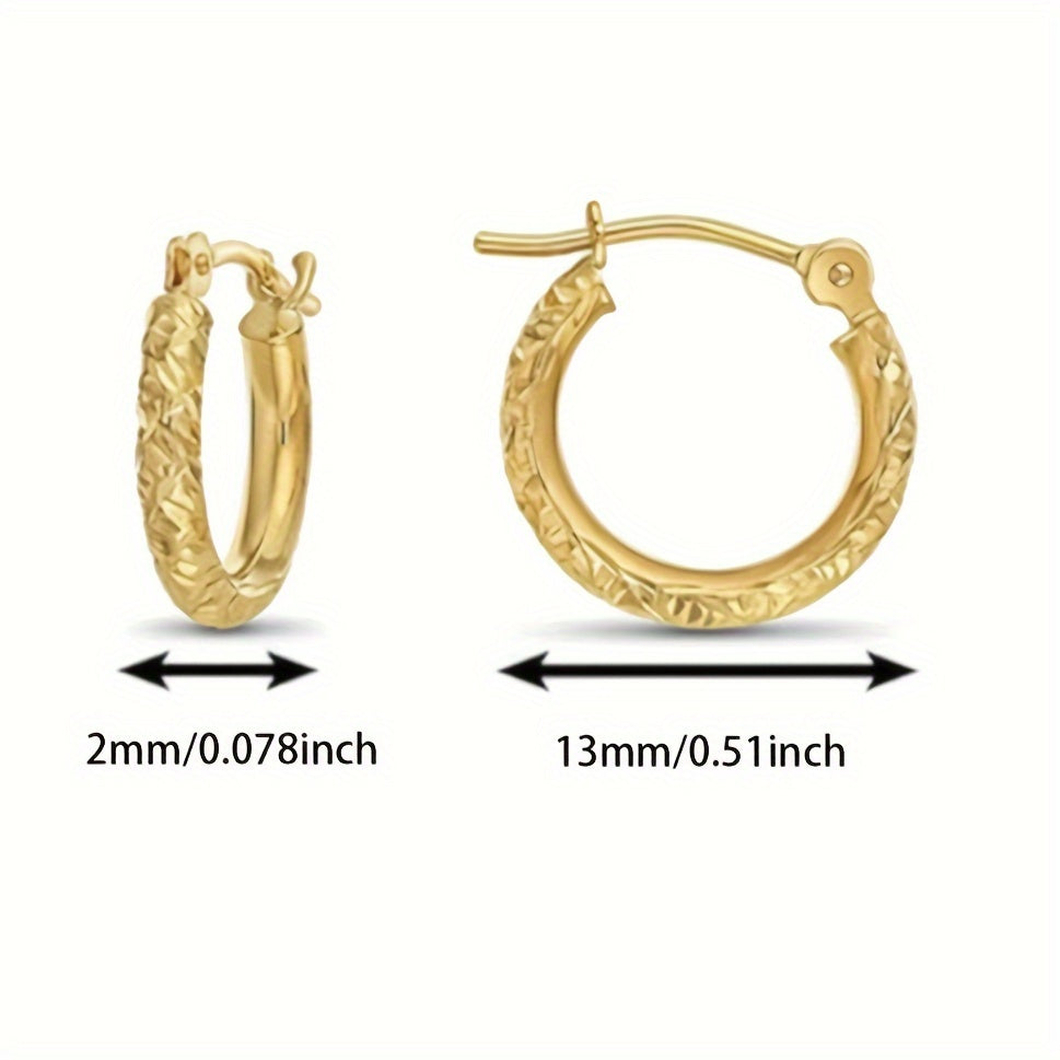 925 Silver Golden Ear Earrings Round Earrings, Men, Women, Fashion Exquisite Elegant Luxury, Daily Wear, Suitable for Parties, Daily Gifts for Wives, Girlfriends, Various Festivals, Halloween, Birthday, Anniversary Gifts, Giving Exquisite Gift Boxes
