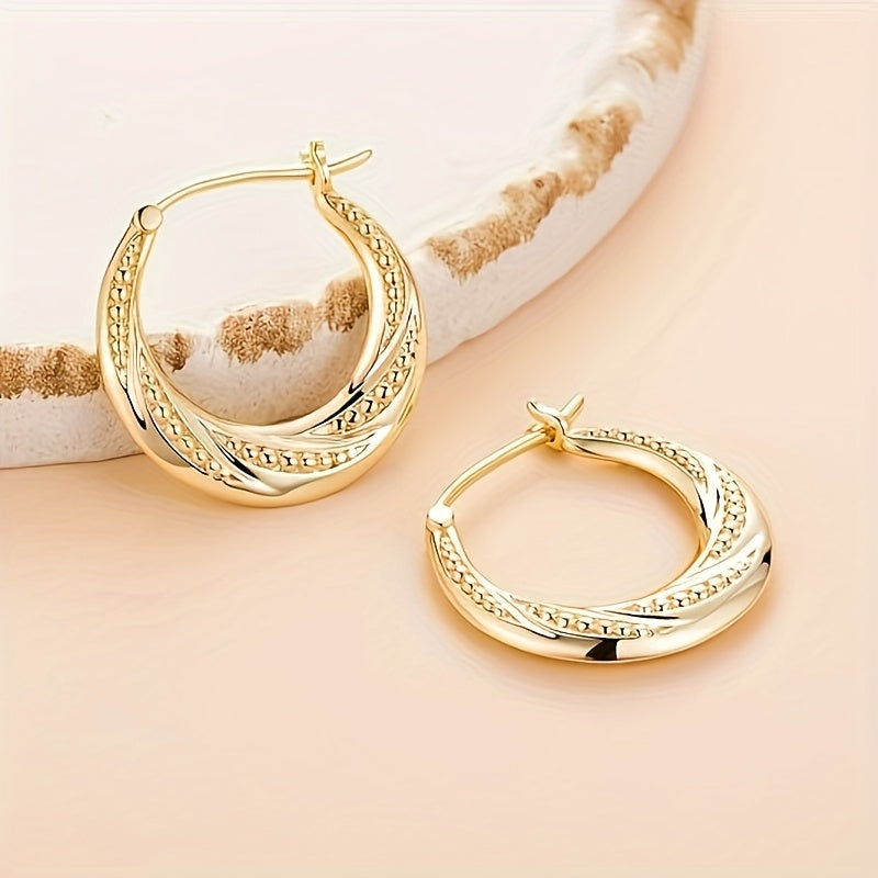 925 Silver, 18k Gold Plated Pearl Spiral Earrings, Stylish Earrings, Beautiful Gifts for Parents, Weddings, Valentine's Day, Wedding Anniversaries, Birthdays And Graduations, with Beautiful Gift Boxes