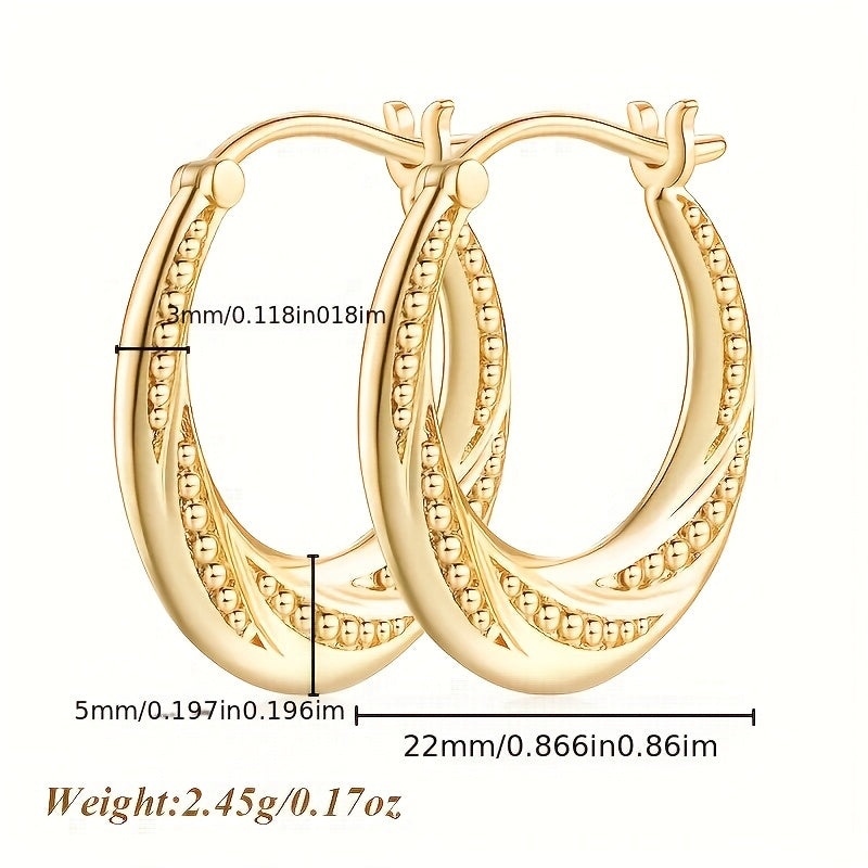 925 Silver, 18k Gold Plated Pearl Spiral Earrings, Stylish Earrings, Beautiful Gifts for Parents, Weddings, Valentine's Day, Wedding Anniversaries, Birthdays And Graduations, with Beautiful Gift Boxes